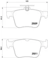 BREMBO Brake Pad Set disc brake P 85 124
