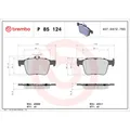 Bremsbelagsatz BREMBO P 85 124, Hinten