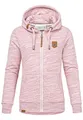 REPUBLIX Damen Sweatjacke Hoodie Sweatshirt Pullover Zipper Jacke RD-020 Bordeaux XL