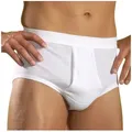 HERMKO Slip 3240 3240 Herren Slip mit Eingriff Unterhose 100% Bio-Baumwolle bis Gr. 14 weiß D 13 = EU 7XL