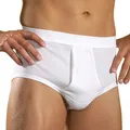 HERMKO 3240 Herren Slip mit Eingriff Unterhose aus 100% Bio-Baumwolle in vielen Farben bis Gr. 14, Größe:D 13 = EU 7XL, Farbe:weiß