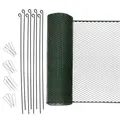 Kerbl Hobbyfarming Universalzaun MultiFence, Geflügelzaun, Hühnerzaun, 12m x 90cm, Kunststoff, Geflügel, Hühner, mobiler Zaun, schnelle Installation