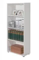Regal Bücherregal Arco 3 Melamin weiß mit 3 verstellbaren Böden