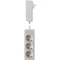 NVB 104566 Steckdosenleiste Weiss Flachstecker 1 St. (3x, 1.60 m) (104566)