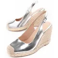 Montevita Wedge Espadrille Balenci5 Silber
