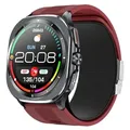 INF Gesundheits Smartwatch mit EKG und Blutdruckmessung für Alltag Rot - Rot