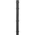 Eckzaunpfahl für Doppelstabmatten Anthrazit 6 cm x 6 cm x 120 cm