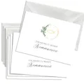 Briefzauber 12x Kommunion Einladungskarten mit 12x Umschlägen | Set aus Din A6 Kommunionseinladungen mit Einfüllhilfe | Verfügbar für verschiedene Anlässe | Motiv: Kommunion - Minimal