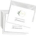 Briefzauber Einladungskarten 12x Einladungskarten Kommunion mit 12x Umschlägen & Einfüllhilfe