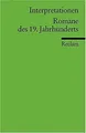 Interpretationen: Romane des 19. Jahrhunderts von u... | Buch | Zustand sehr gut