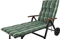 Auflage Rollliege Monte 10557-200 grün kariert 193x60x8 cm Sun Garden