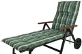 Auflage Rollliege Monte 10557-200 grün kariert 193x60x8 cm Sun Garden