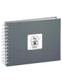 Hama "Fine Art" Spiral Album 24 x 17 cm 50 White Pages grey