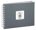 Hama 00002111 Spiral-Album "Fine Art" 24x17cm 50 schwarze Seiten Grau