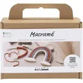 Mini-Bastelset Makramee, Regenbogen, 1 Packung