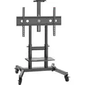 Mobiler TV-Ständer 50"-90", max. 100 kg, Neigbar, Schwarz TS1891