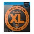 D'ADDARIO EXL160-5 Nickel Wound ❘ Saiten für E-Bass ❘ 5-String ❘ .050-.135