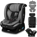 LIONELO AART I-SIZE Autositz für Kleinkinder 40-150 cm, Montage mit Sicherheitsgurten, Kopfstützen- und Neigungsverstellung, Lendenwirbel- und Verkleinerungseinsatz, R129 i-Size Standard