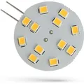 LED G4 Leuchtmittel 2W 190lm 12V AC/DC 30mm warmweiß 3000K Pins seitlich 120°