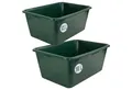 Petigi Allzweckkiste 2er Set Wildwanne 65 L+90 L Jagdwanne Universalwanne Lebensmittelecht