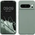 kwmobile Handyhülle für Google Pixel 8 Pro Hülle, für Pixel 8 Pro Case - Hülle Silikon - kabelloses Laden - Rainwashed Grün - Grün