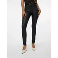 Vero Moda Stretch-Hose VMSEVEN COATED schwarz S (36)
