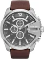 Diesel Chronograph MEGA CHIEF DZ4290, Quarzuhr, Armbanduhr, Herrenuhr, Stoppfunktion, Lederarmband