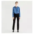 Levi's für Damen. 19631-0000 Jeans 314 Shaping Straight schwarz (27/30), Lässig, Baumwolle