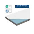 Genius eazzzy Matratzentopper Deluxe 200x200 x9 cm Topper Matratzenauflage Visco