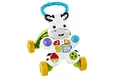 Fisher-Price Lern mit mir - Zebra Lauflernwagen, musikalisches Aktivitäts- und Gehspielzeug mit Lerninhalten, ab 6 Monaten, Deutsche Version, Reduzierte Verpackung, HBW56