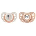 Chicco PhysioForma Schnuller Air Rosa, Schnuller 0-6 Monate, Silikonsauger, anatomisch und funktionell, unterstützt die physiologische Atmung, rosa, 2 Stück