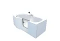 AcquaVapore Badewanne Seniorenwanne mit Tür S12-R-ALL Badewanne 85x170cm, (1-tlg), mit Ablaufgarnitur