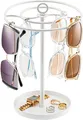 ProCase Brillenständer 360 Drehbar Organizer Halter Sonnenbrillen Ablage Weiß