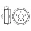 BOSCH Bremstrommeln hinten Ø112mm für Mercedes-Benz A-Klasse W168