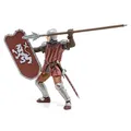 Papo - Figur Ritter mit Speer, Verteidiger des mittelalterlichen Königreichs, Kinderspielzeug ab 3 Jahren - Handgemalte Geschichten von Ritterlichkeit und Tapferkeit.
