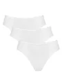 Sloggi Damen Unterhose 24/7 Microfibre Tai , Recycelte Mikrofaser, 3-Pack, 46, Weiß