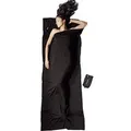 Cocoon TravelSheet Merinowolle Hüttenschlafsack (Wärmeleistung +7°C / Max. Körpergröße 190cm / Gewicht 0,6kg) - STK - black