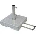 Doppler Trolley-Granit-Schirmsockel mit Rollen,granitgrau,