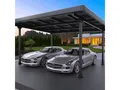 Home Feeling Doppelcarport Carport für 2 Autos inkl. 15 Module mit Dachverkleidung & Regenrinne