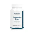 NatuGena Liposomales Eisen, Phospholipide, drei Markenrohstoffe LIPOSOVIT-Fe, Vitamin C (PureWay-C) & LeciFis EXP, 60 Kapseln (2 Monats Packung)