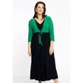YOEK Cardigan Damen Bolero Große Größen grün 42/44