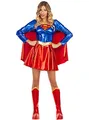 Funidelia | Supergirl Kostüm sexy für Damen Kara Zor-EL, Superhelden, DC Comics - Kostüme für Erwachsene & Verkleidung für Partys, Karneval & Halloween - Größe M - Rot