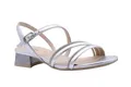 Nero Giardini E513290D Damensandalen Aus Leder - Silber 38 EU