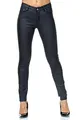 Elara Damen Hose Kunstleder Push Up Effekt Chunkyrayan E621-1 Navy-36 (S)