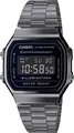 CASIO VINTAGE Chronograph A168WEGG-1BEF, Quarzuhr, Armbanduhr,Damenuhr, Herrenuhr, Digitaluhr, Edelstahlarmband