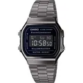Uhr CASIO A168WEGG-1B Edelstahl Schwarz Unisex Digital VINTAGE