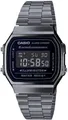 Casio A168WEGG-1BEF Vintage Armbanduhr Digitaluhr Uhr Edelstahl 36 mm silber