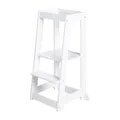roba Lernturm nach Montessori - Sicherer Tritthocker für Kinder - Ideal als Küchenhelfer - Bis 80 kg belastbar - FSC zertifiziertem Holz - Weiß