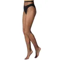 Damen Netz Strumpfhose sexy Schwarz kleine Maschen Kostüm Fasching Karneval
