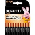 DURACELL Batterien PLUS Alkali-Mangan Micro AAA 1,5 V, 20 St.